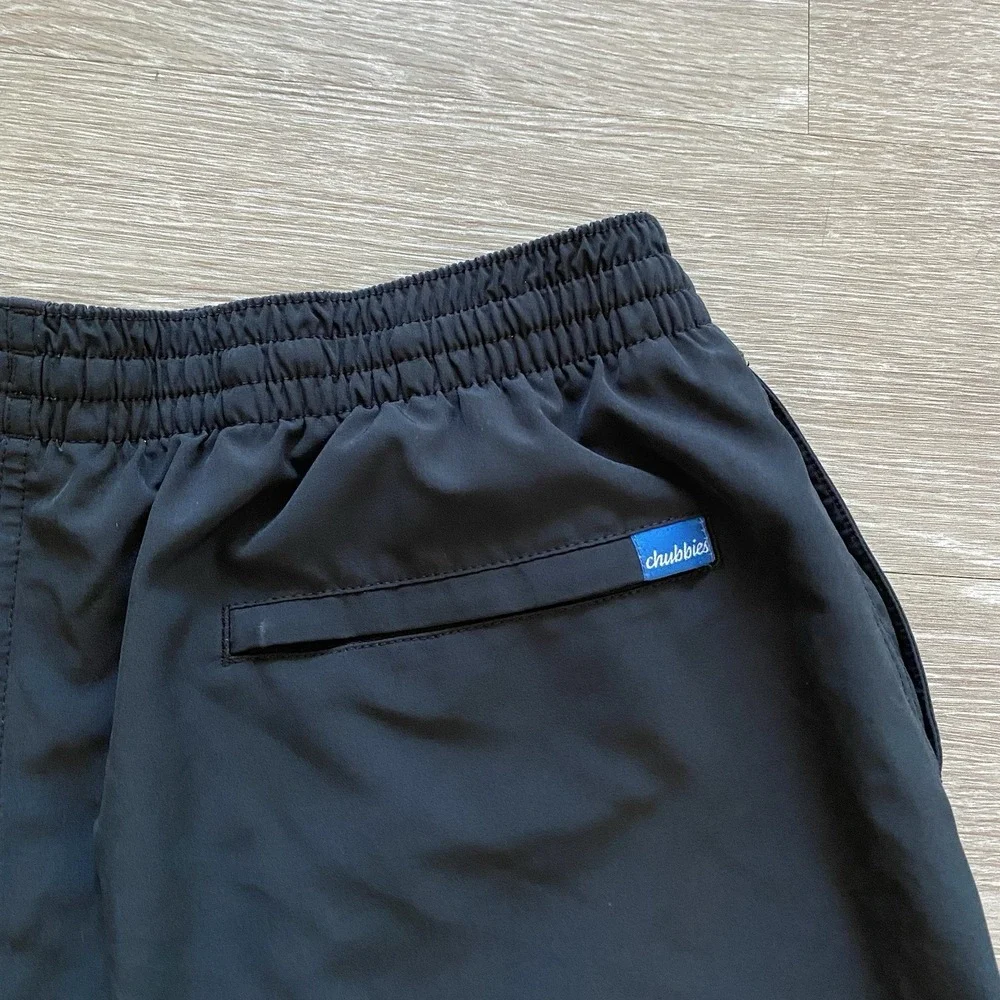 Chubbies Lined Swim Trunks Men's 2XL Black 5.5